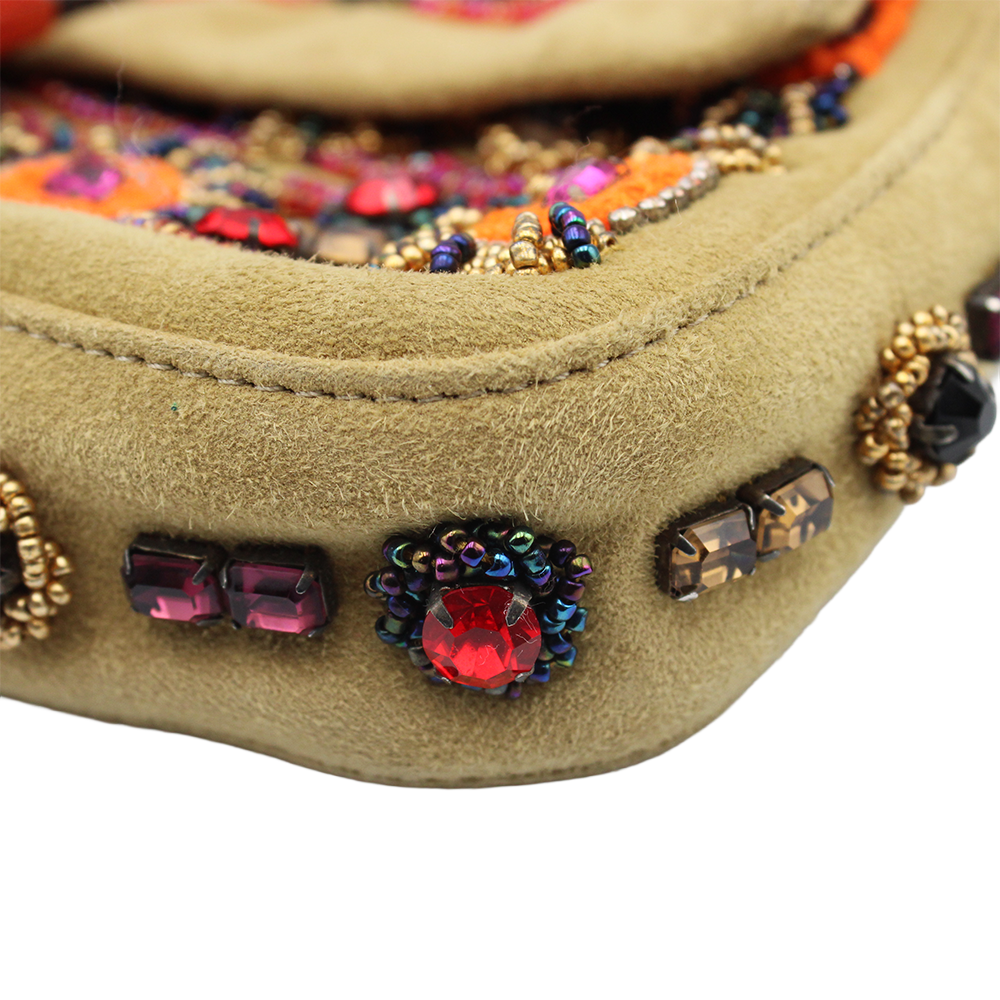 マンマバケット ズッカ柄 ビーズ ハンドバッグ ワン ショルダーバッグ