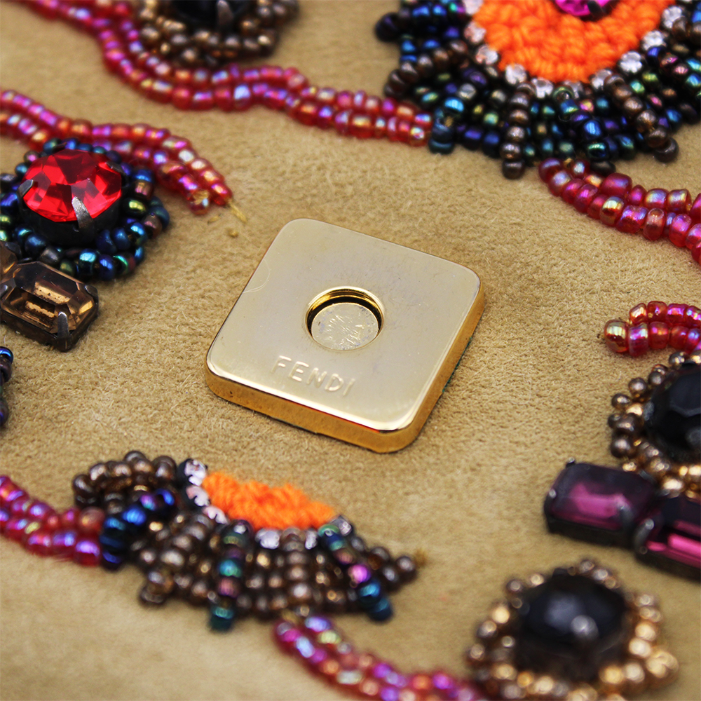 マンマバケット ズッカ柄 ビーズ ハンドバッグ ワン ショルダーバッグ