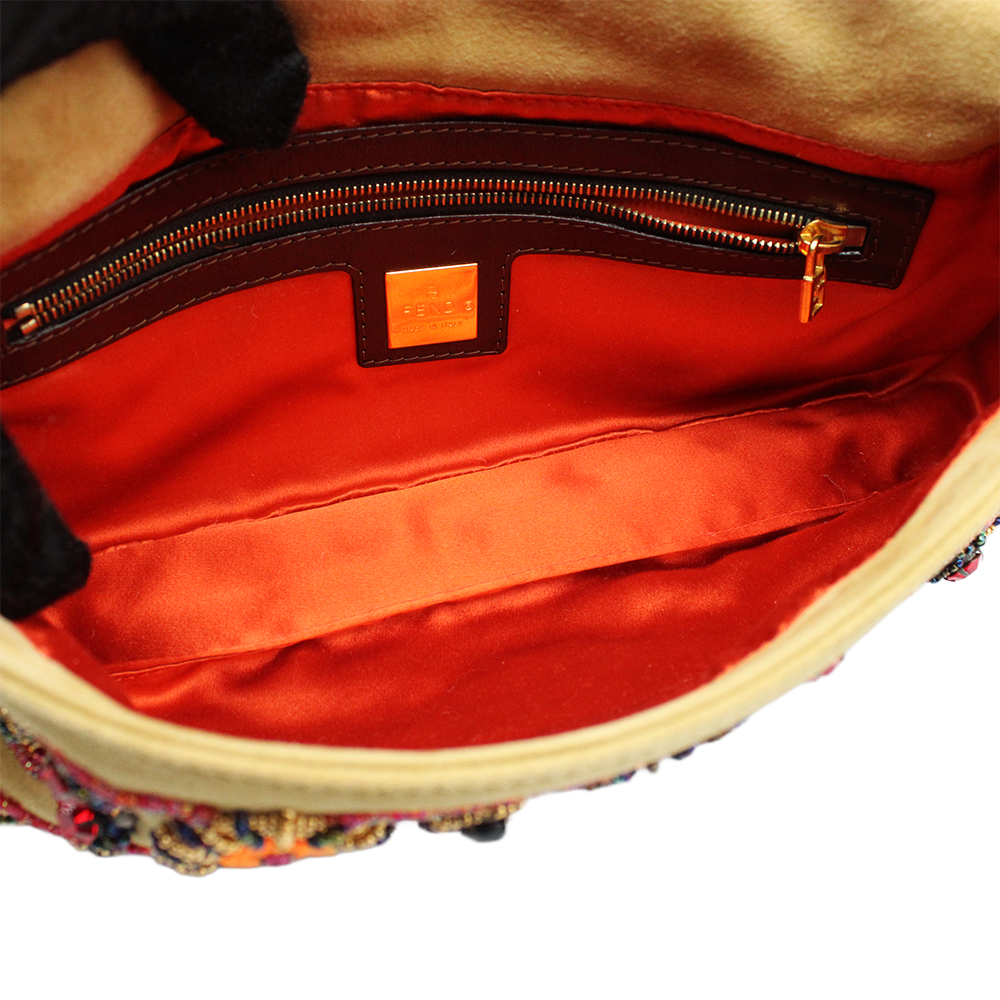 マンマバケット ズッカ柄 ビーズ ハンドバッグ ワン ショルダーバッグ