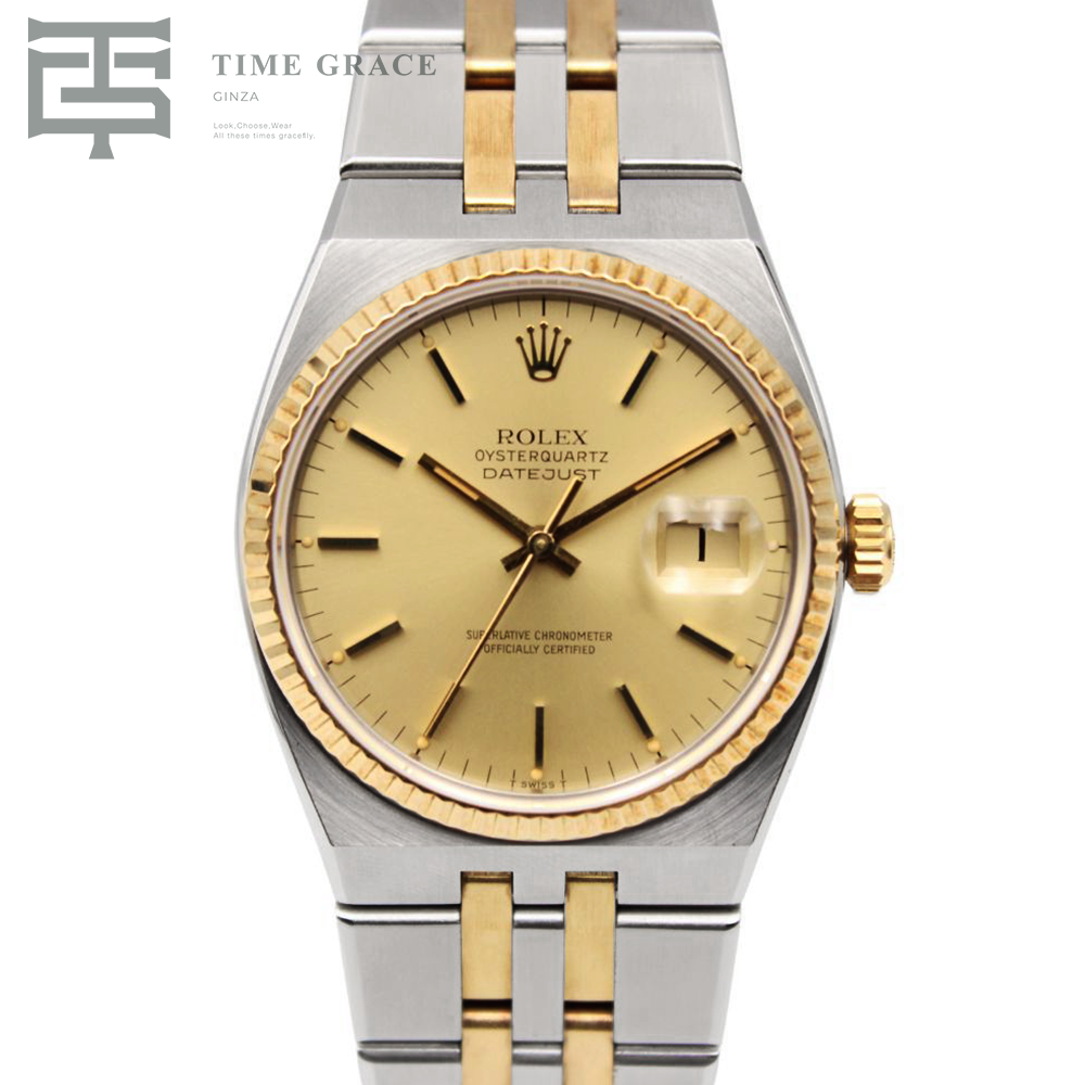 オイスタークォーツ デイトジャスト 36 17013 シャンパン