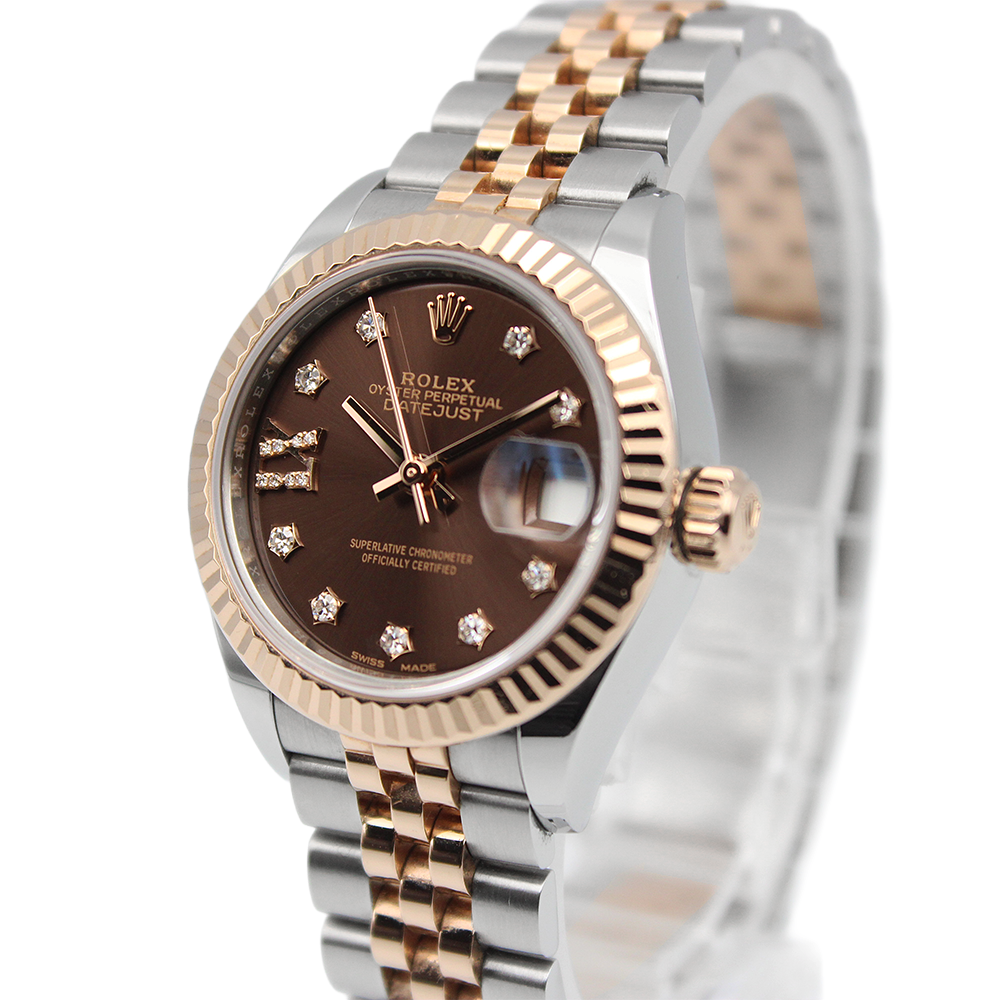 デイトジャスト 28 279171G チョコレート スター IXダイヤ ジュビリーブレス