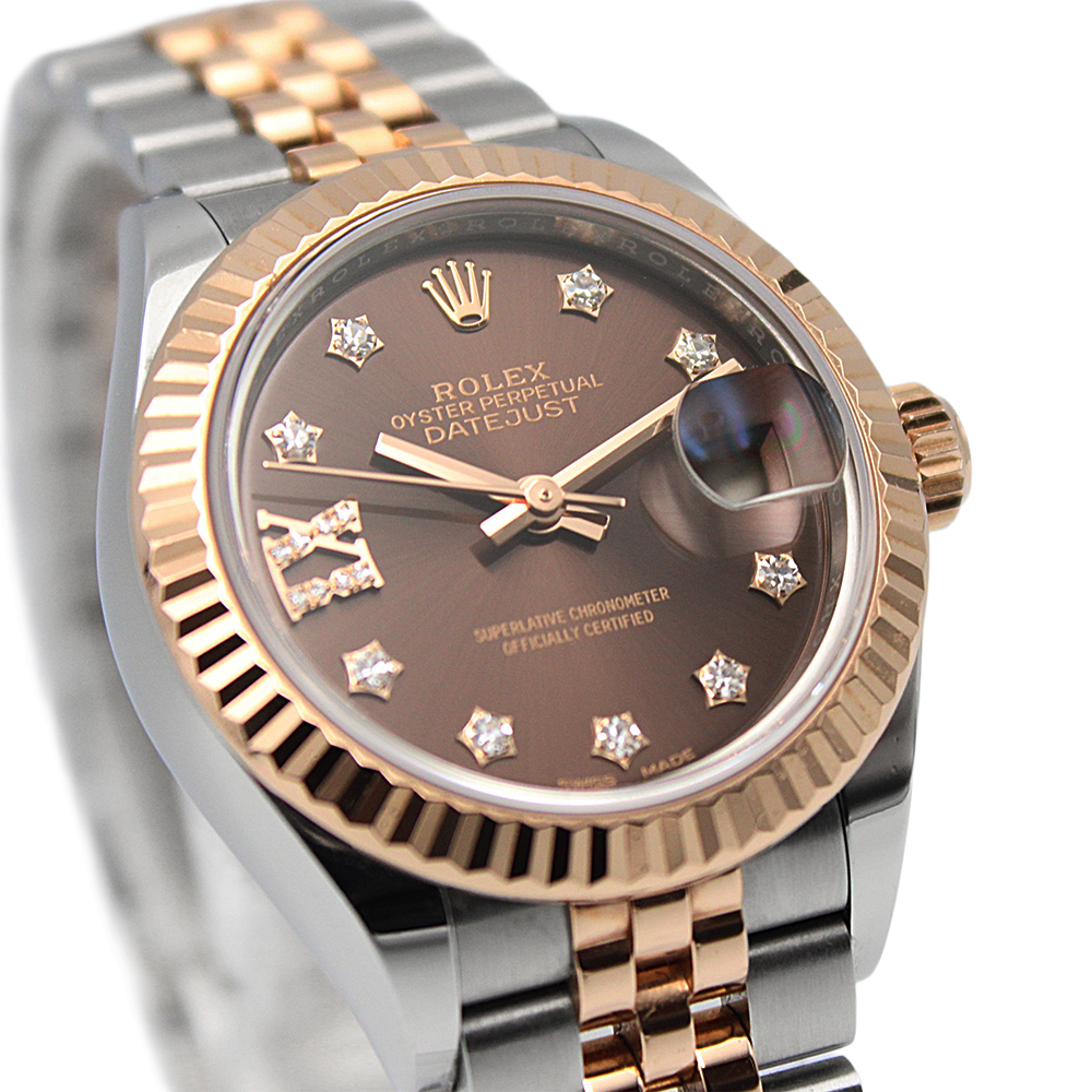 デイトジャスト 28 279171G チョコレート スター IXダイヤ ジュビリーブレス