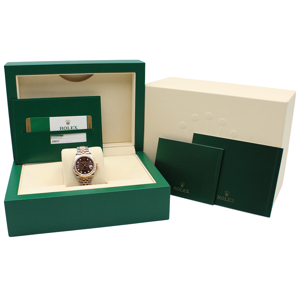 デイトジャスト 28 279171G チョコレート スター IXダイヤ ジュビリーブレス