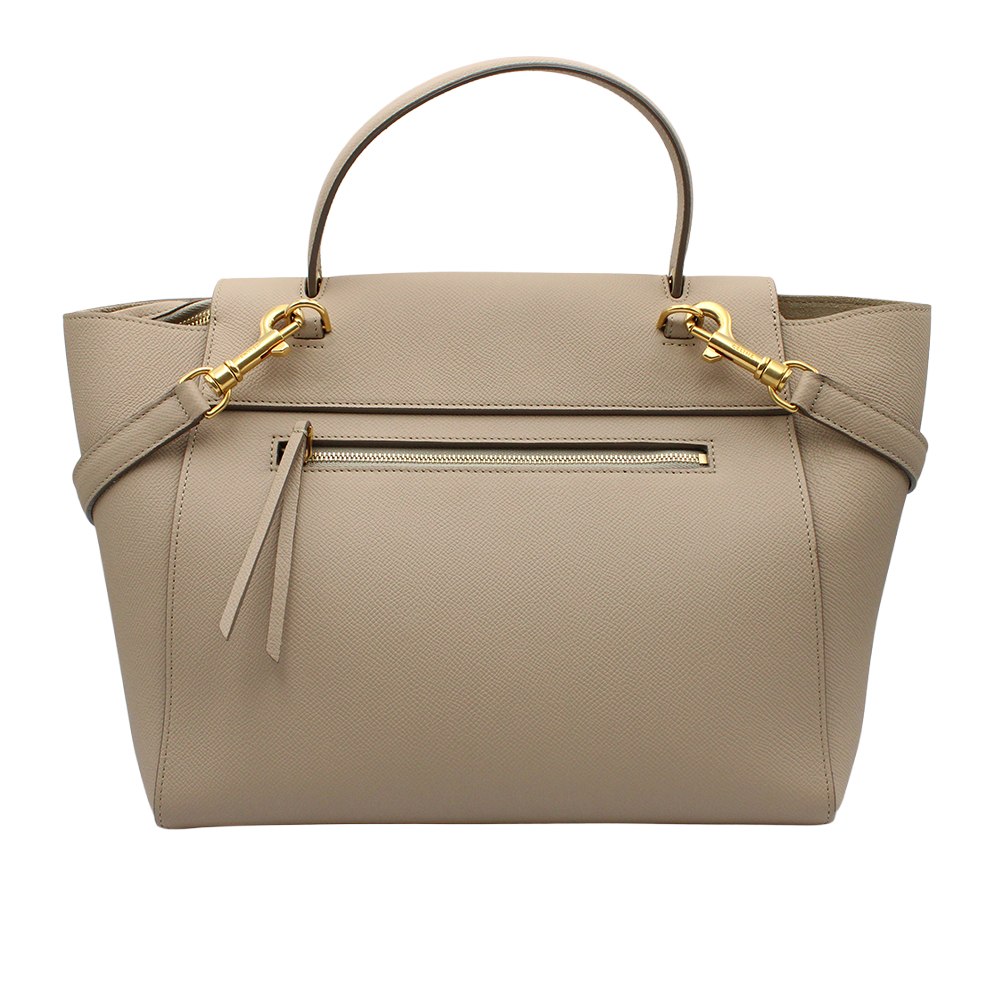 セリーヌ ベルトバッグ マイクロ ライトトープ カーフレザー