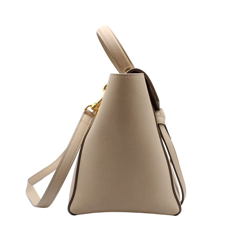 セリーヌ ベルトバッグ マイクロ ライトトープ カーフレザー