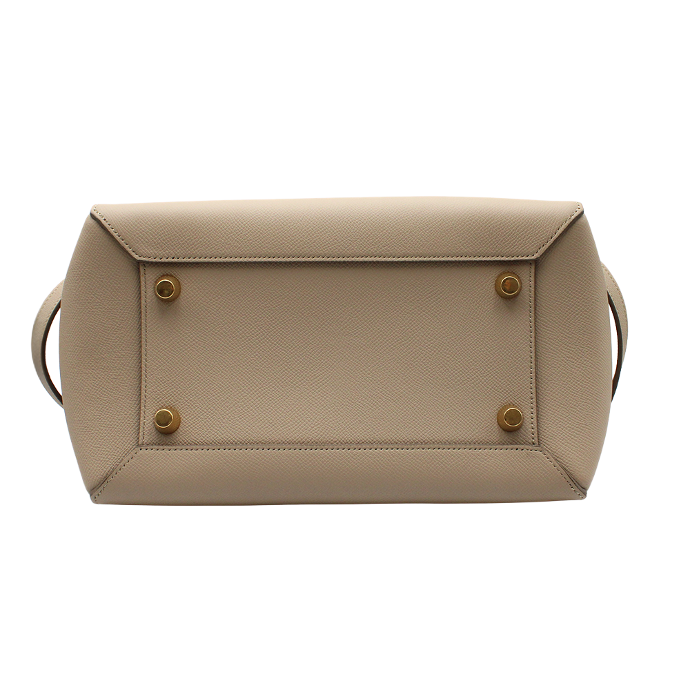 セリーヌ ベルトバッグ マイクロ ライトトープ カーフレザー