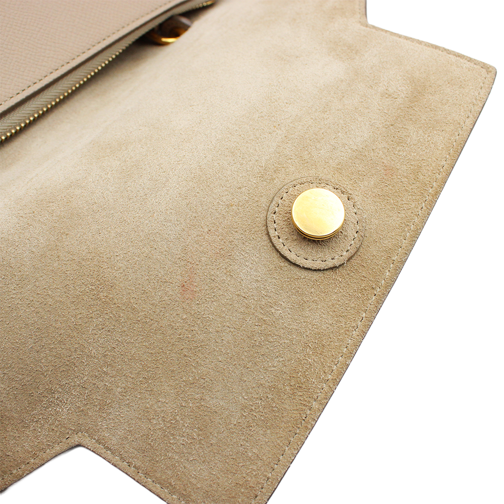 セリーヌ ベルトバッグ マイクロ ライトトープ カーフレザー