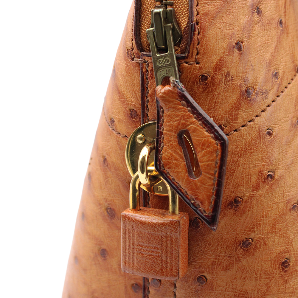 ボリード35 オーストリッチ エトリュスク ゴールド金具 2WAYバッグ