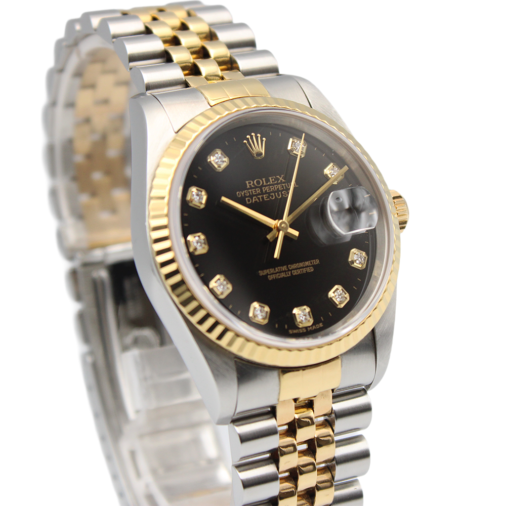 デイトジャスト 116233G 10Pダイヤ ブラック ジュビリーブレス