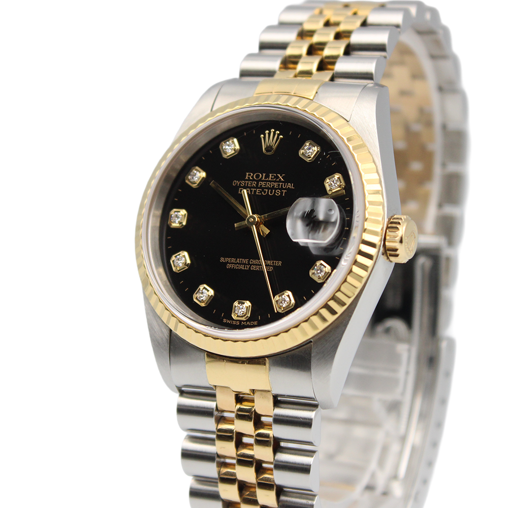 デイトジャスト 116233G 10Pダイヤ ブラック ジュビリーブレス