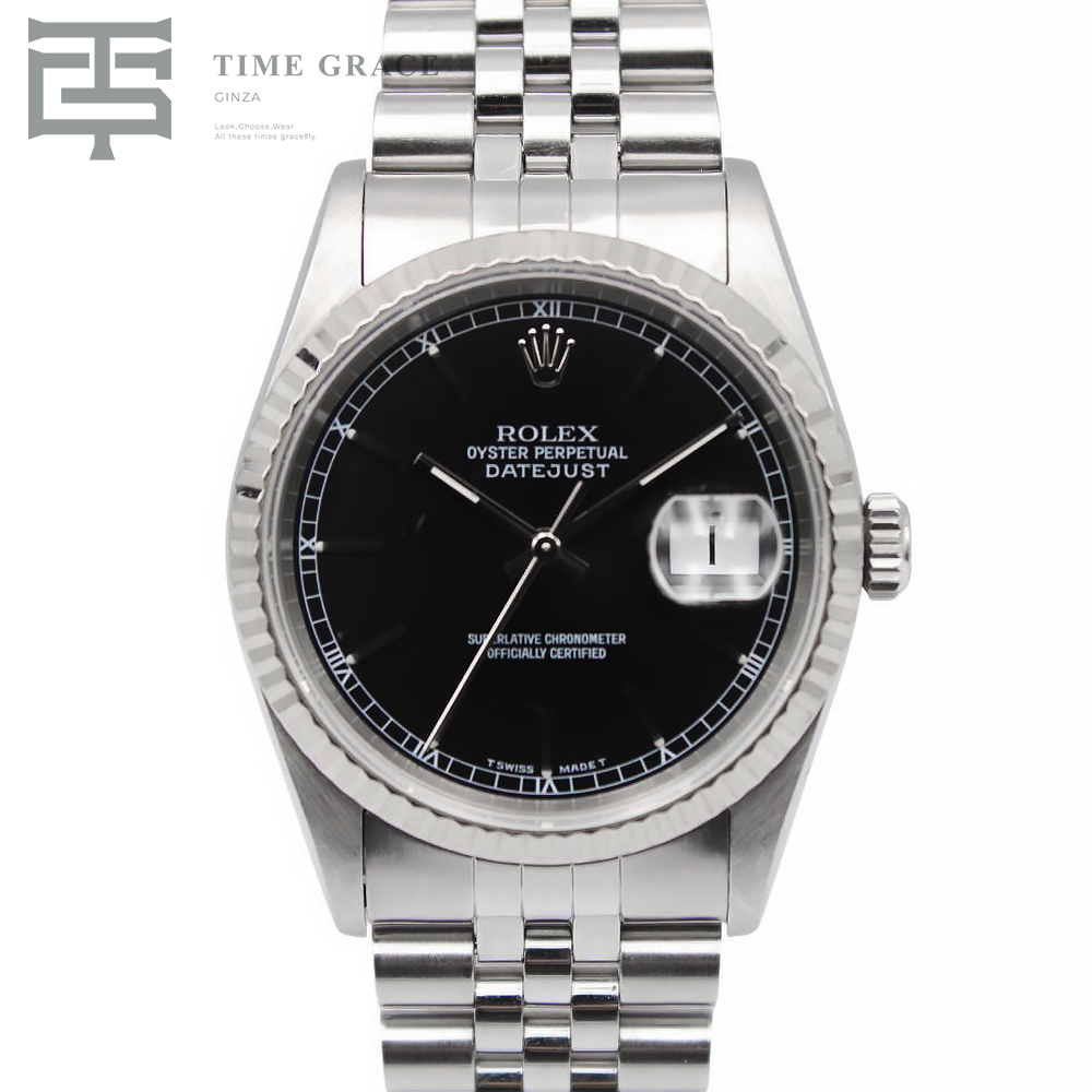 デイトジャスト36 16234 ブラック ジュビリーブレス