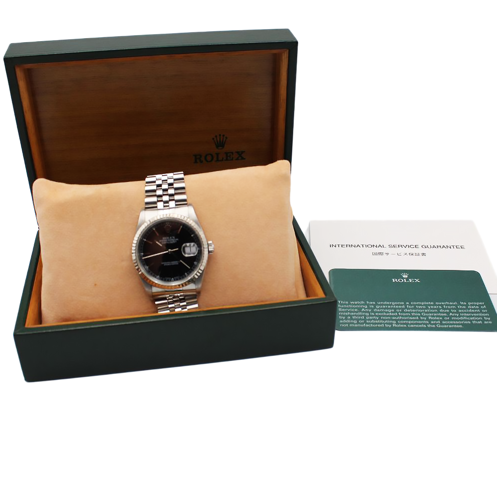 デイトジャスト36 16234 ブラック ジュビリーブレス