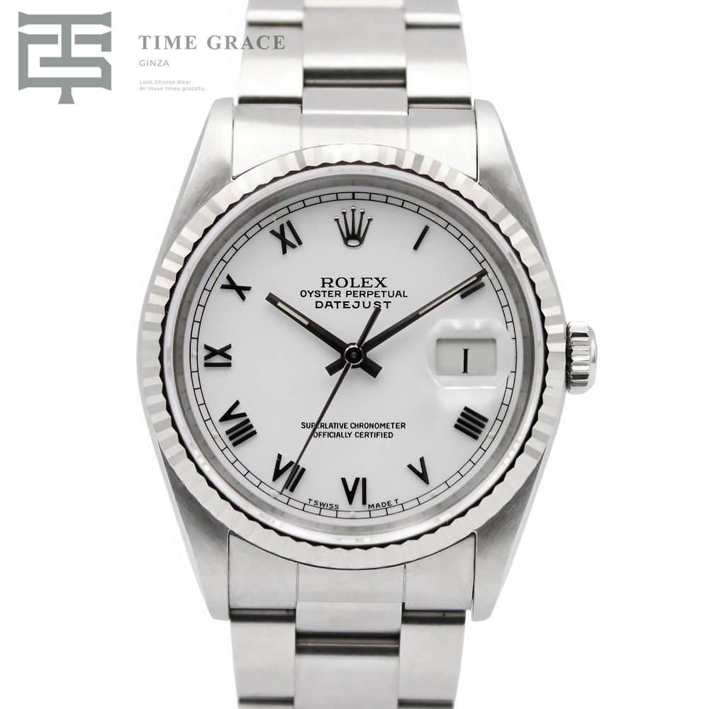 デイトジャスト36 16234 ホワイト オイスターブレス