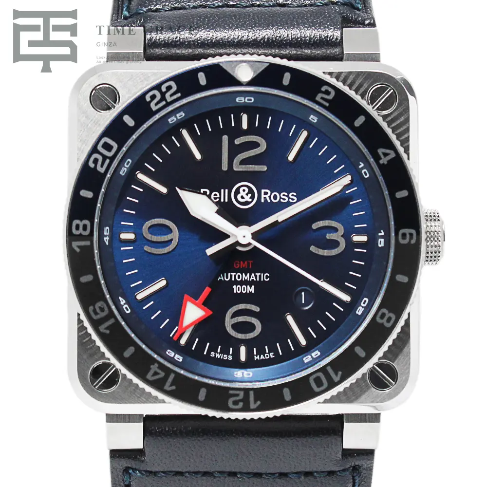 インストゥルメント BR 03-93 GMT ブルー BR0393-BLU-ST/SCA