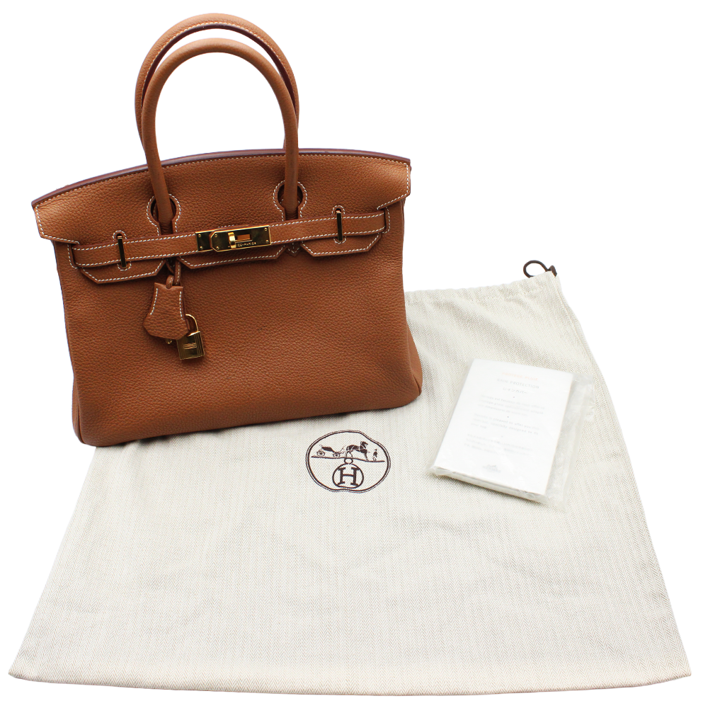 HERMES エルメス バーキン トゴ ゴールド金具 ハンドバッグ