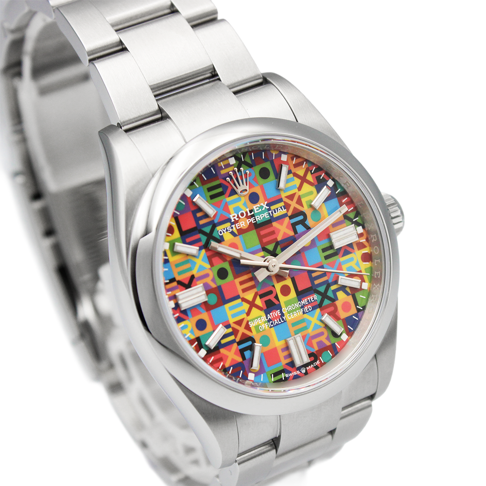ロレックス 126000 オイスター パーペチュアル 36 ジュビリーモチーフ マルチカラー