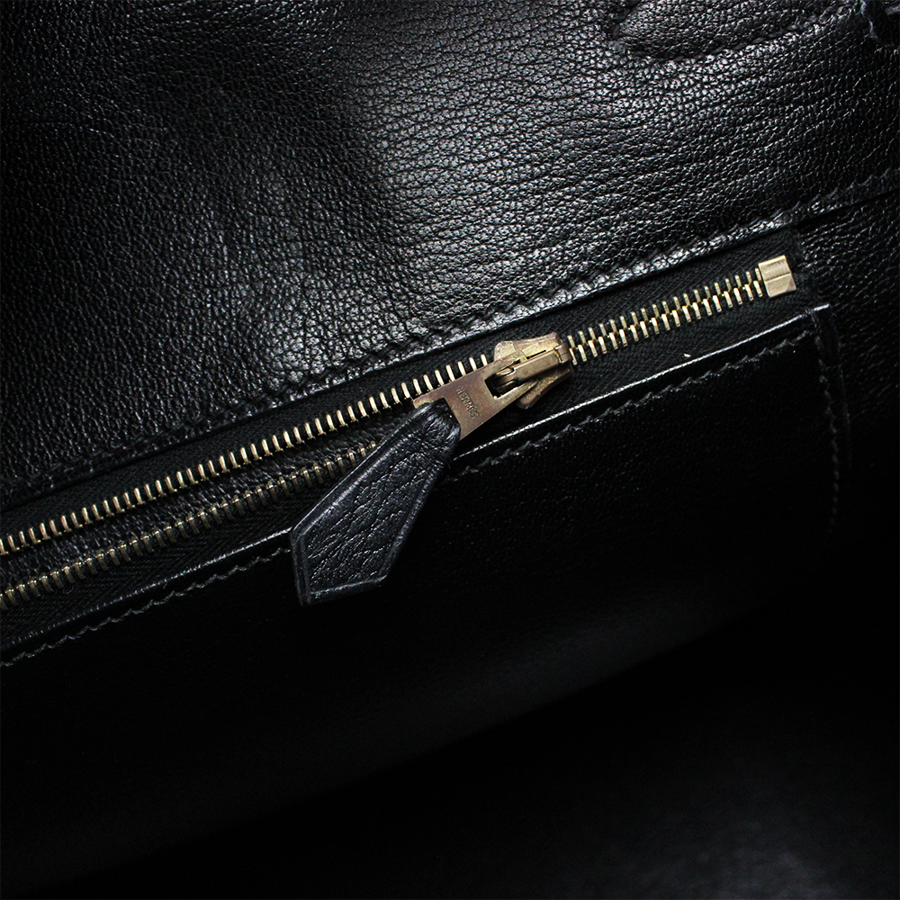 エルメス バーキン35 ルトゥルネ アルデンヌ ブラック ゴールド金具 □Ｃ刻印