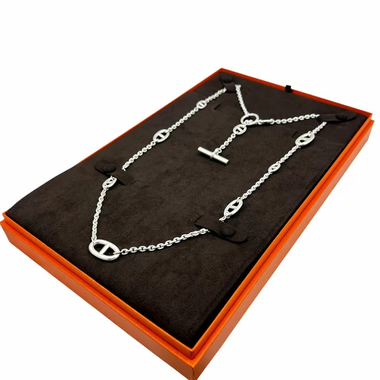 エルメス シェーヌ・ダンクル ファランドール ロング ネックレス 80