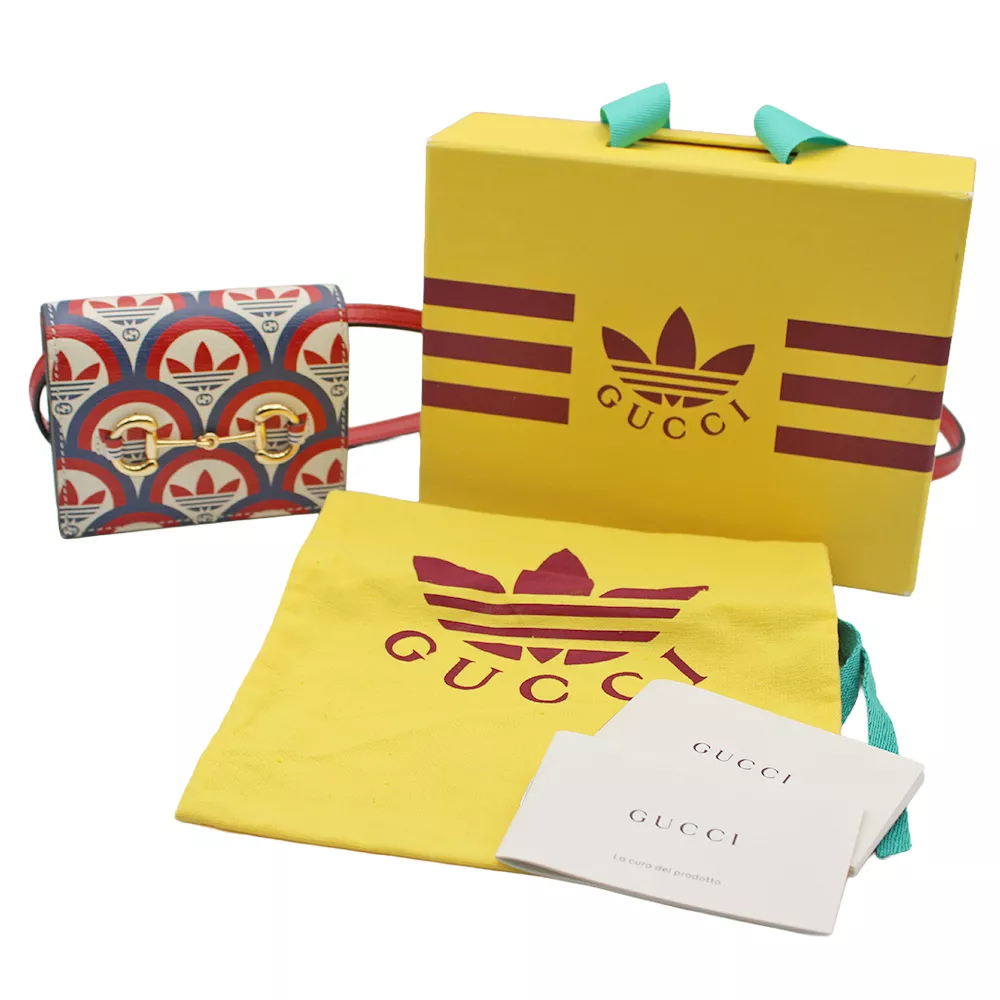 グッチ アディダスコラボ ホースビット ショルダーウォレット