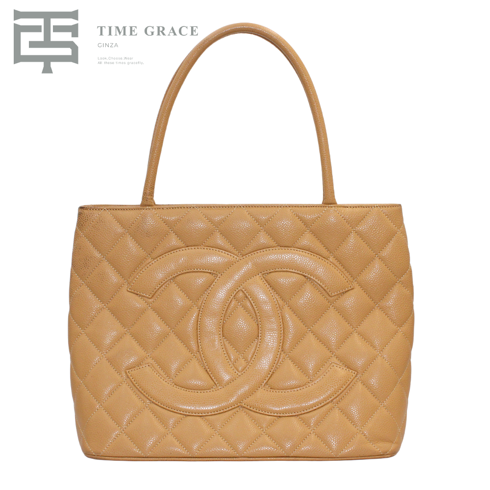 キャビアスキントートベージュ