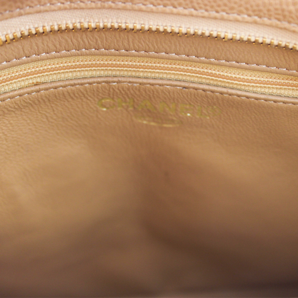 キャビアスキントートベージュ