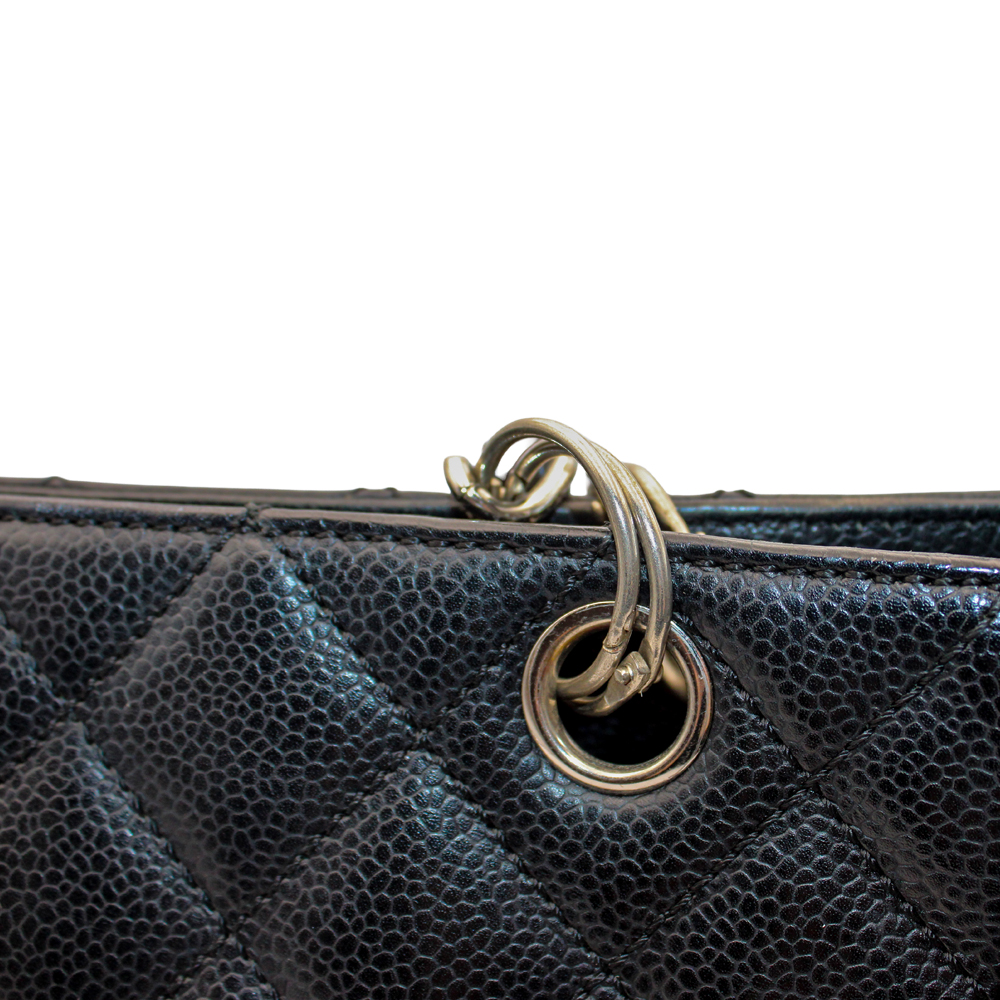 PTSチェーントート　キャビアスキン ブラック