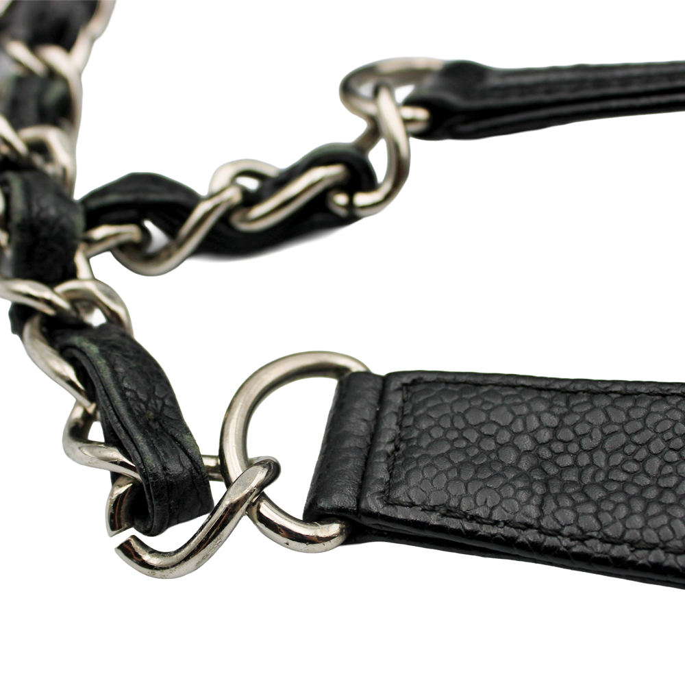 PTSチェーントート　キャビアスキン ブラック