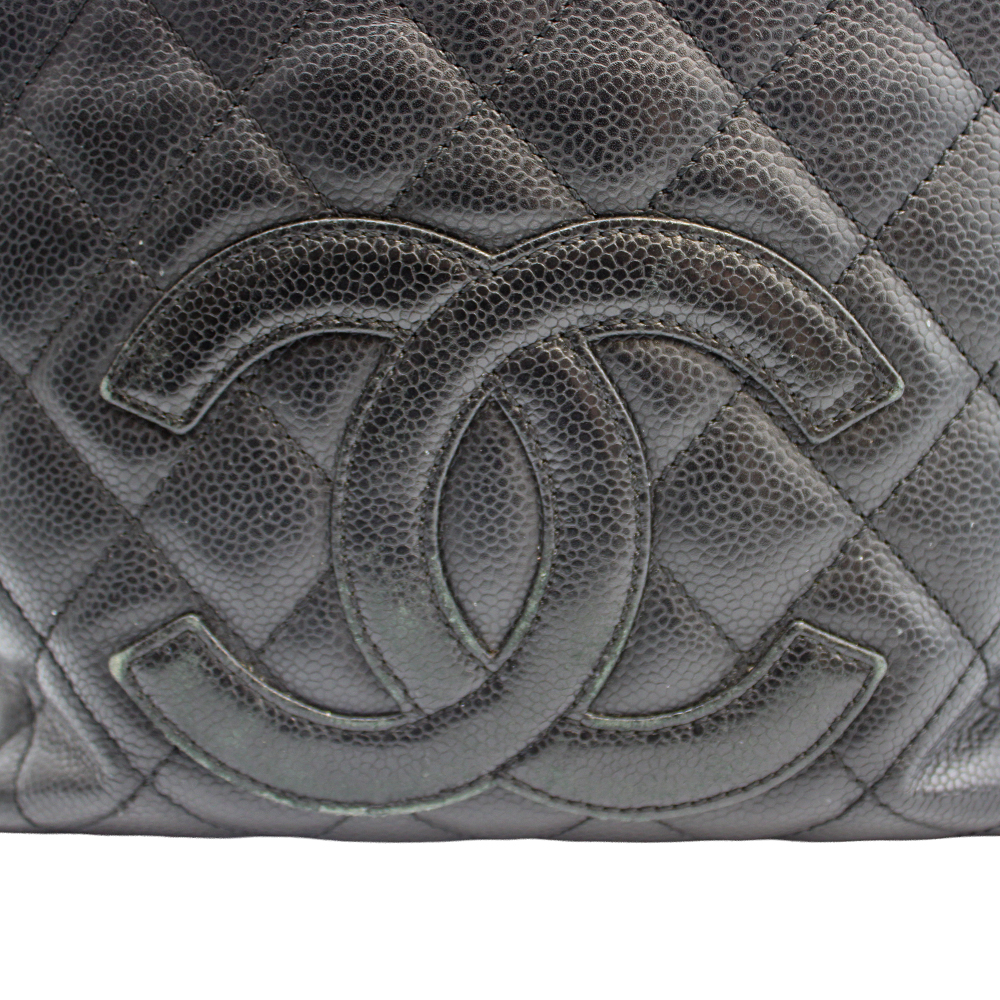 PTSチェーントート　キャビアスキン ブラック