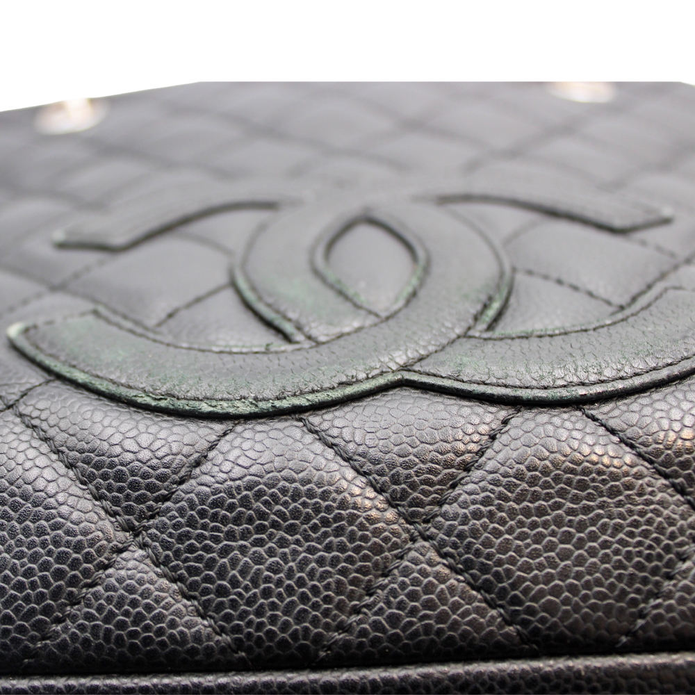 PTSチェーントート　キャビアスキン ブラック