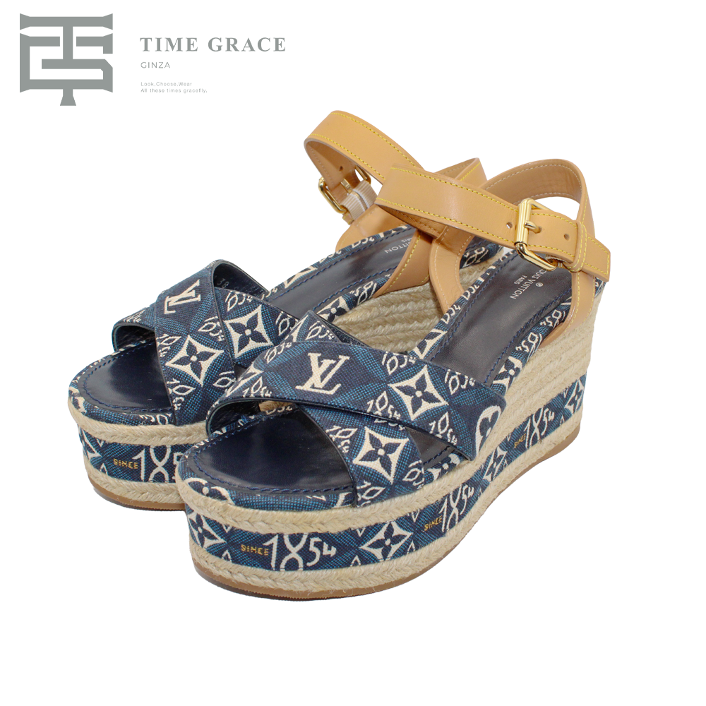 モノグラム・ジャカード1854　デニム　38