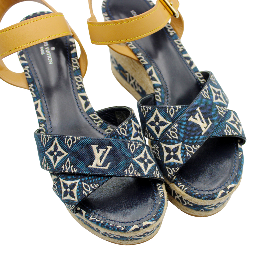 モノグラム・ジャカード1854　デニム　38