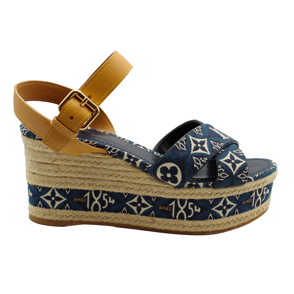 モノグラム・ジャカード1854　デニム　38