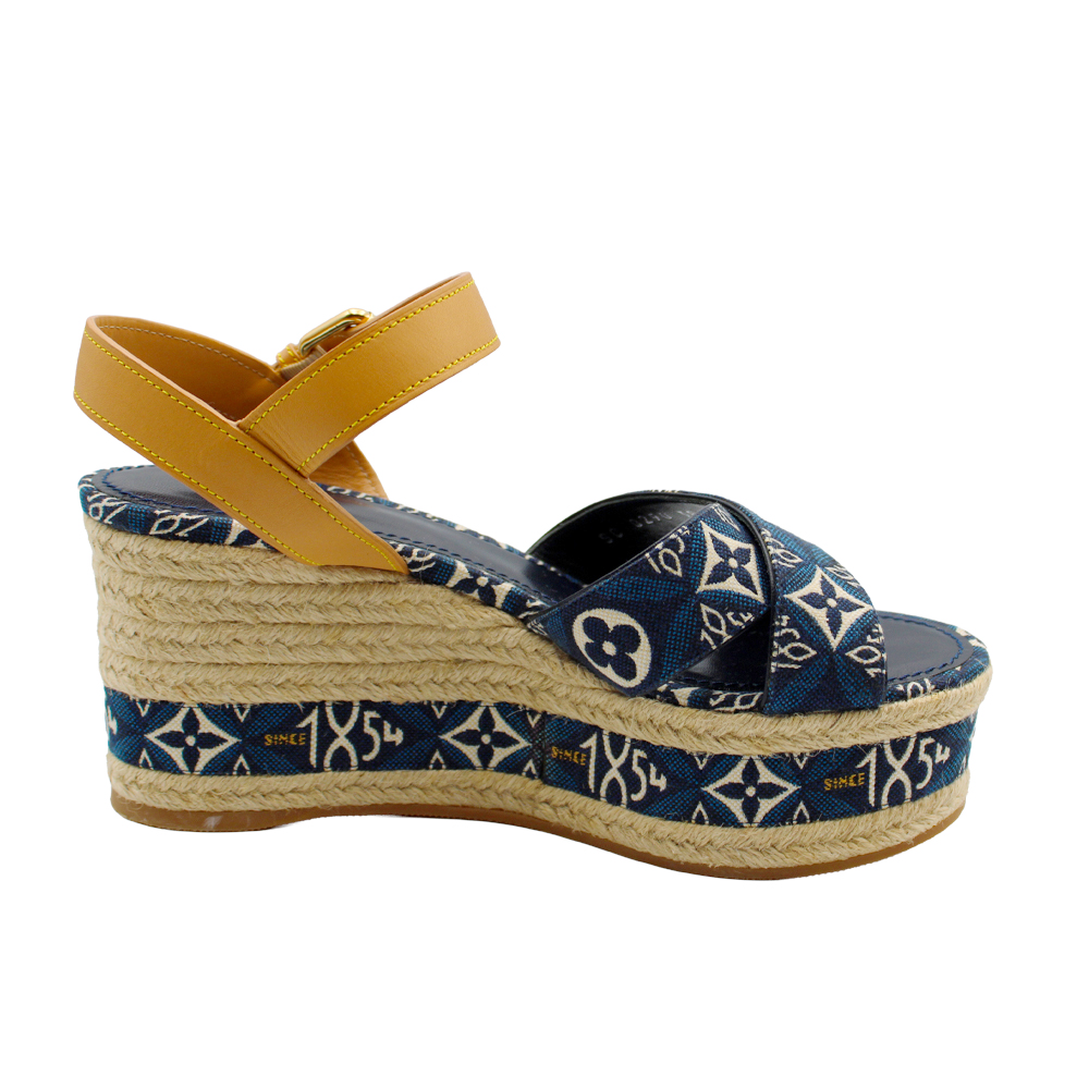 モノグラム・ジャカード1854　デニム　38