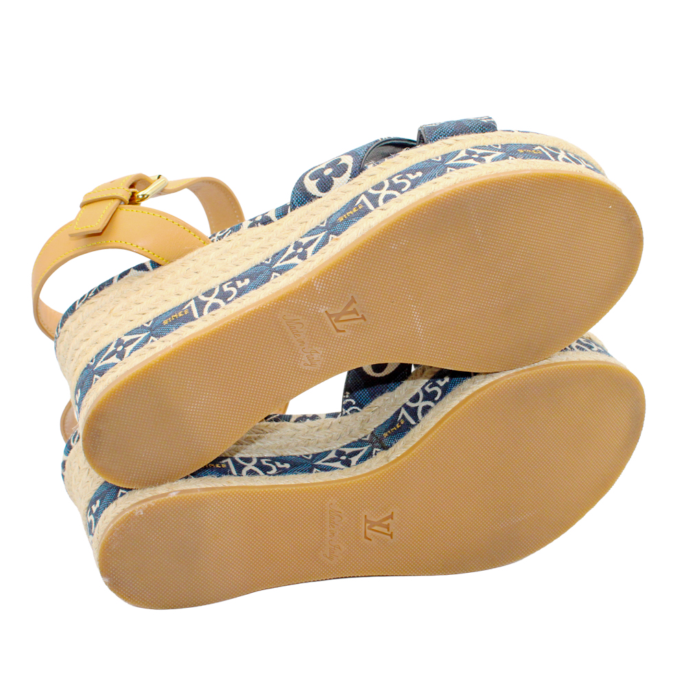 モノグラム・ジャカード1854　デニム　38