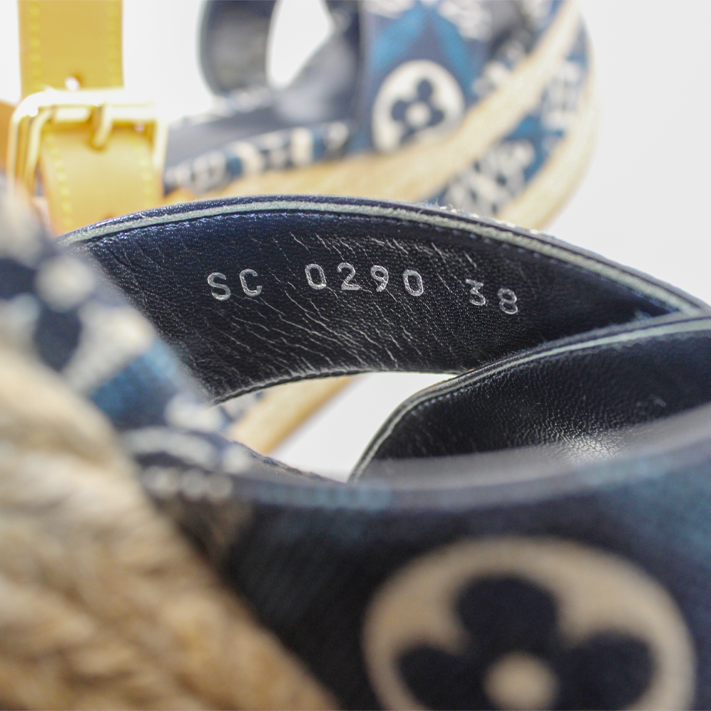 モノグラム・ジャカード1854　デニム　38