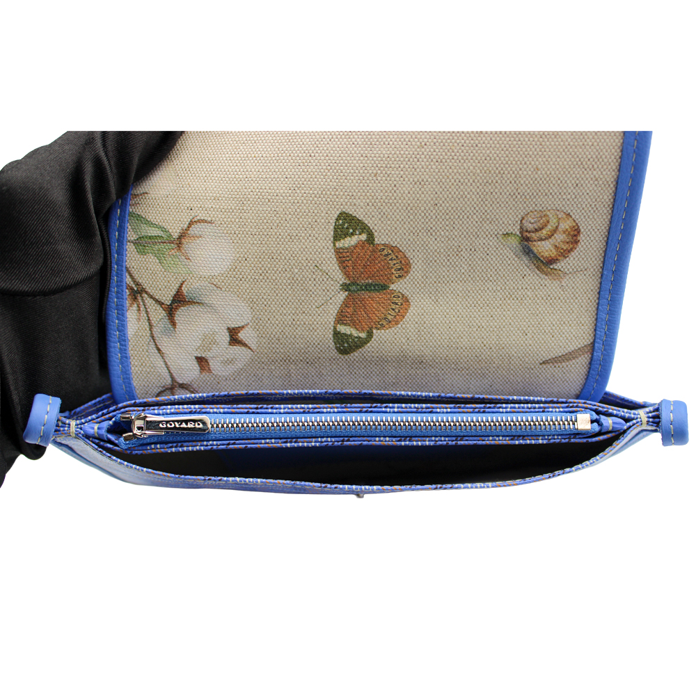 プリュメ ポーチウォレット スカイブルー