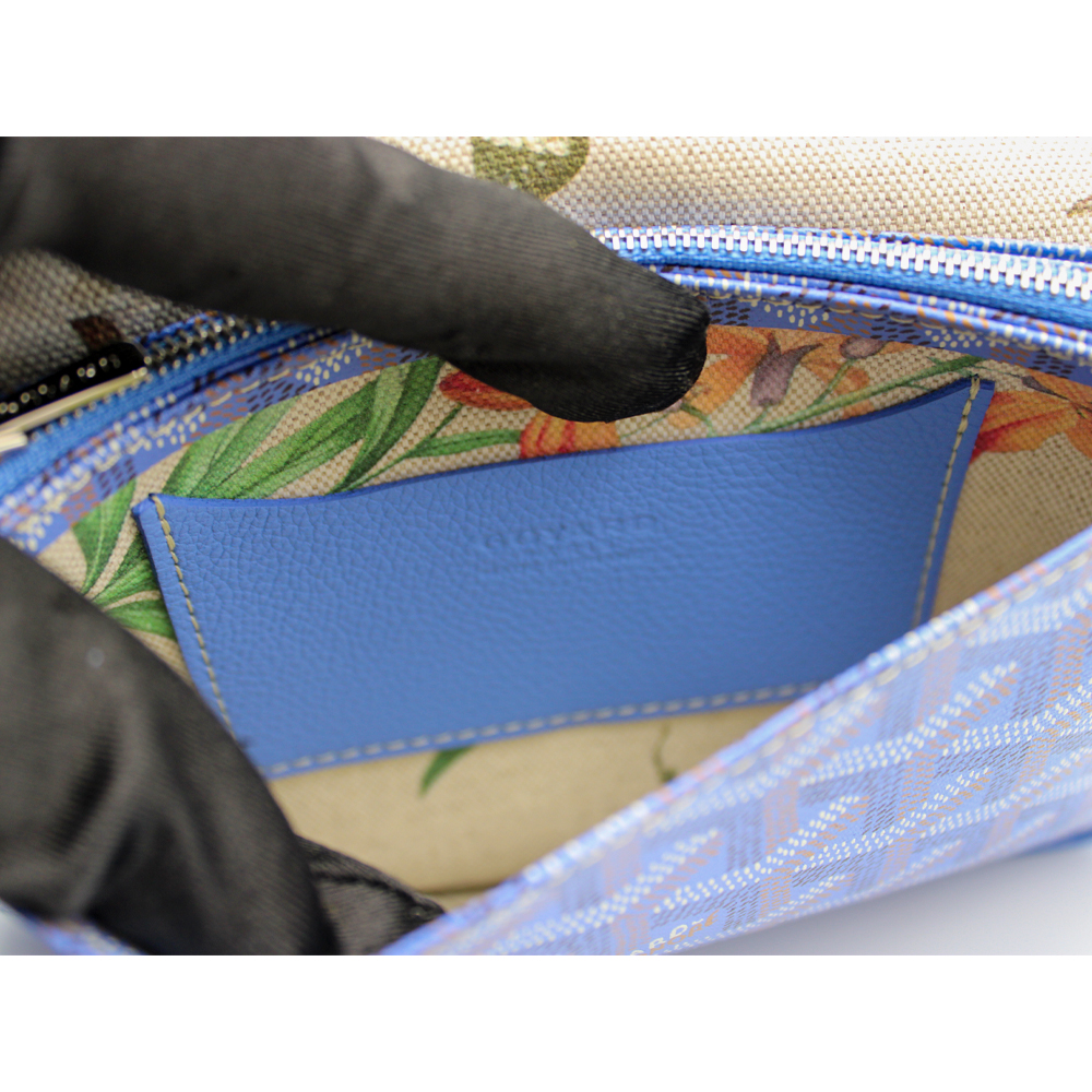 プリュメ ポーチウォレット スカイブルー