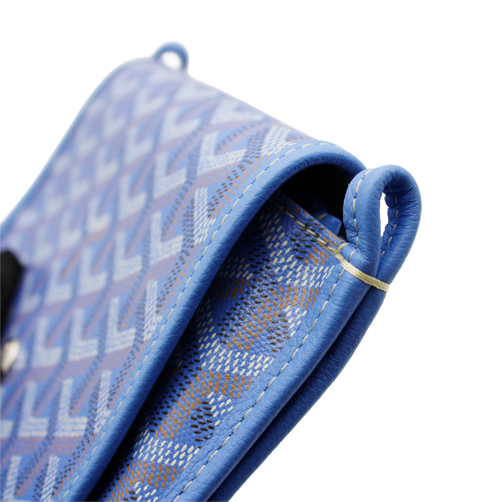 プリュメ ポーチウォレット スカイブルー