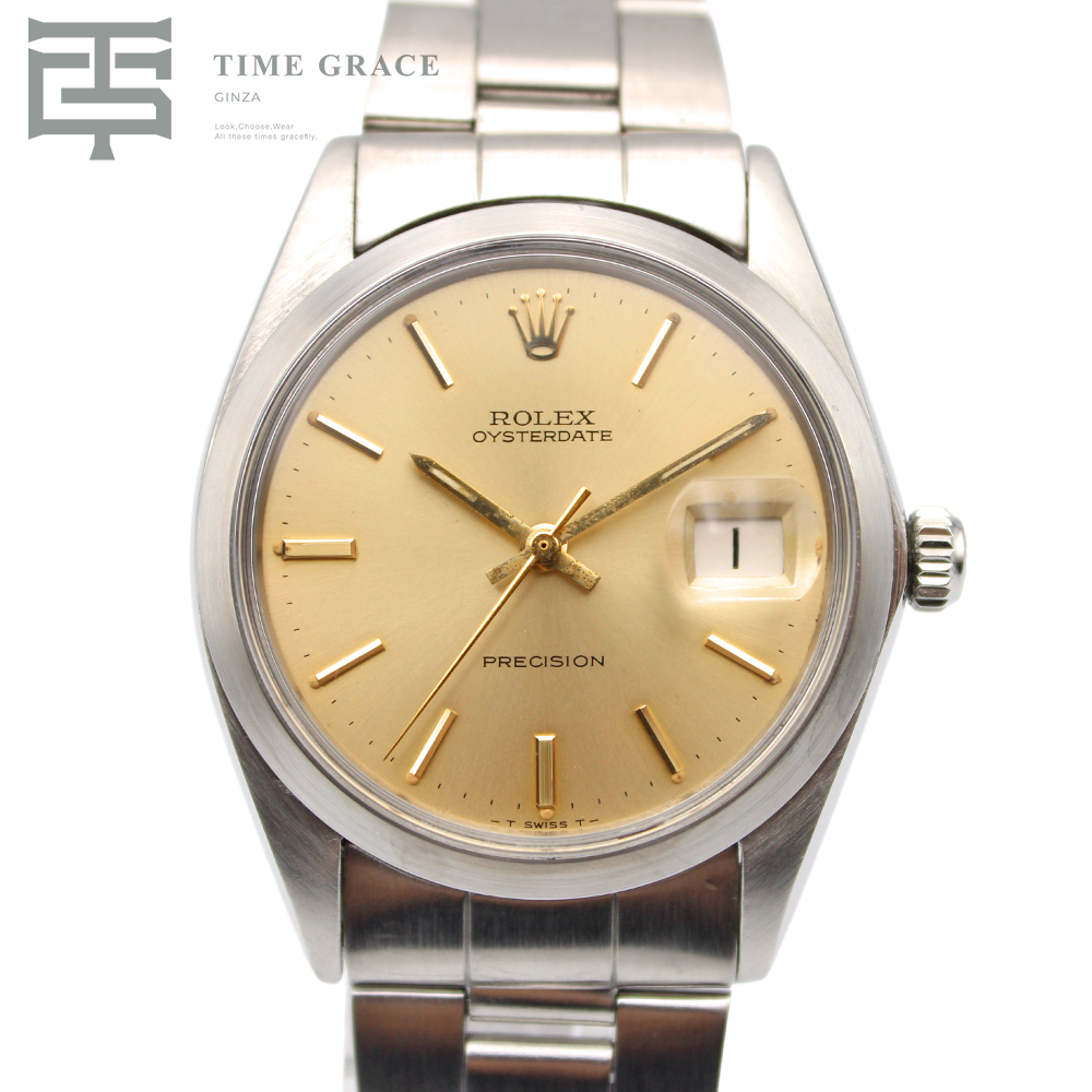 オイスターパーペチュアル デイト シャンパン 34mm