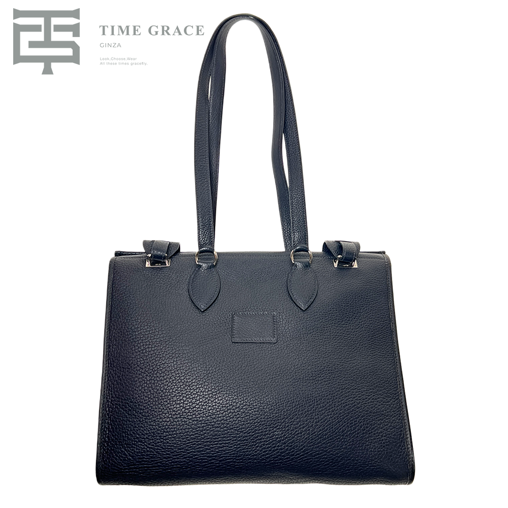 カバGM D刻印 アルデンヌ ブラック×シルバー金具