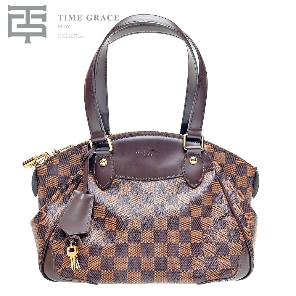 ダミエ ヴェローナPM ハンドバッグ キャンバス ブラウン