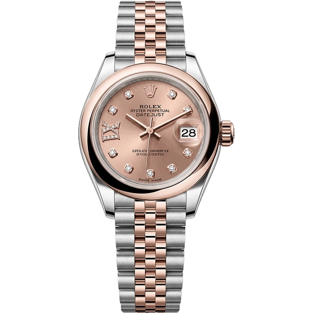 レディ デイトジャスト 28 279161G ロゼカラー 9P/IXダイヤ ジュビリーブレス