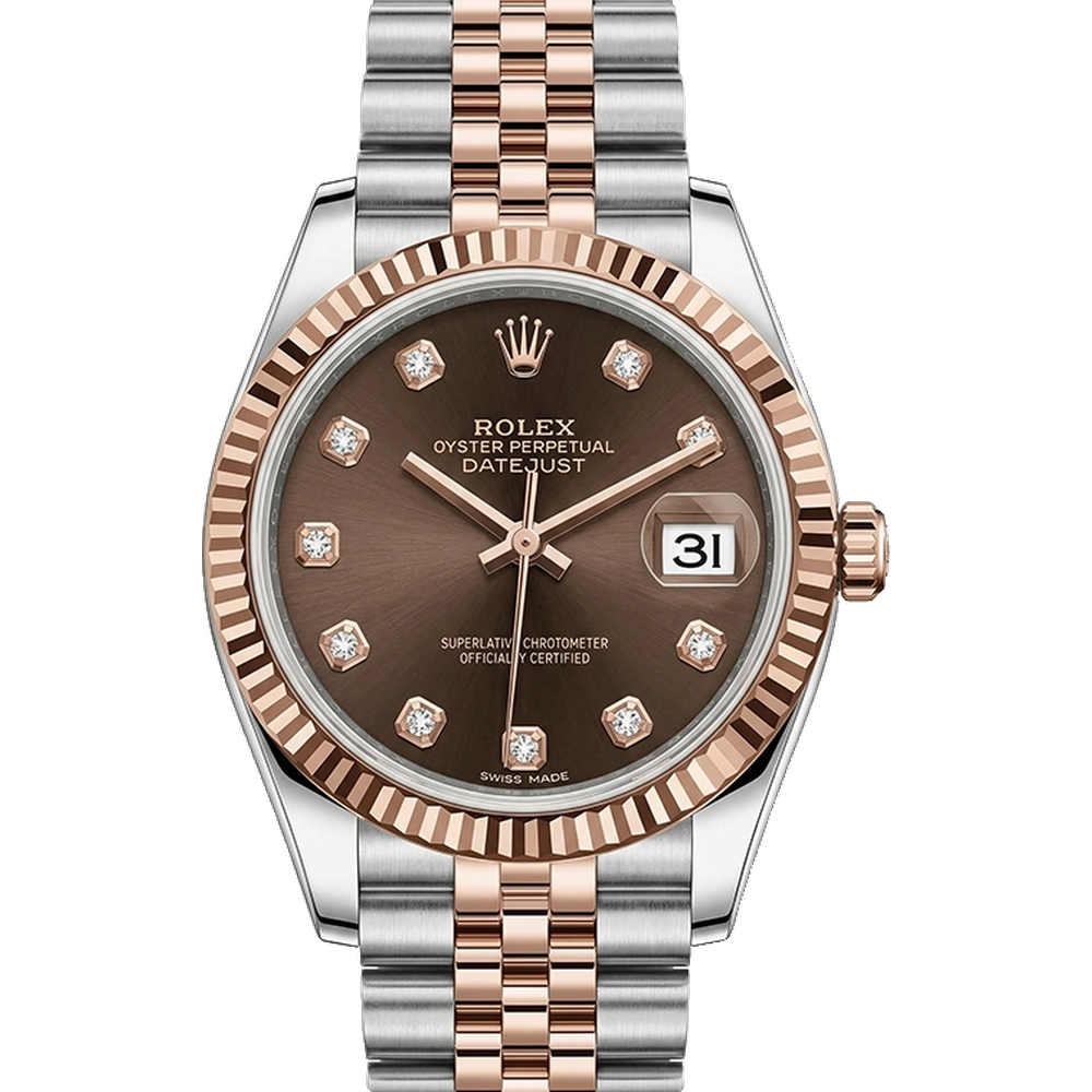 デイトジャスト 31 278271 チョコレート10Pダイヤジュビリーブレス