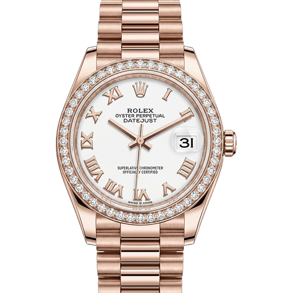 デイトジャスト 31 278285RBR ホワイトローマン プレジデントブレス