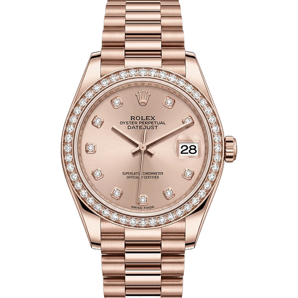 デイトジャスト 31 278285RBR ロゼ10Pダイヤプレジデントブレス