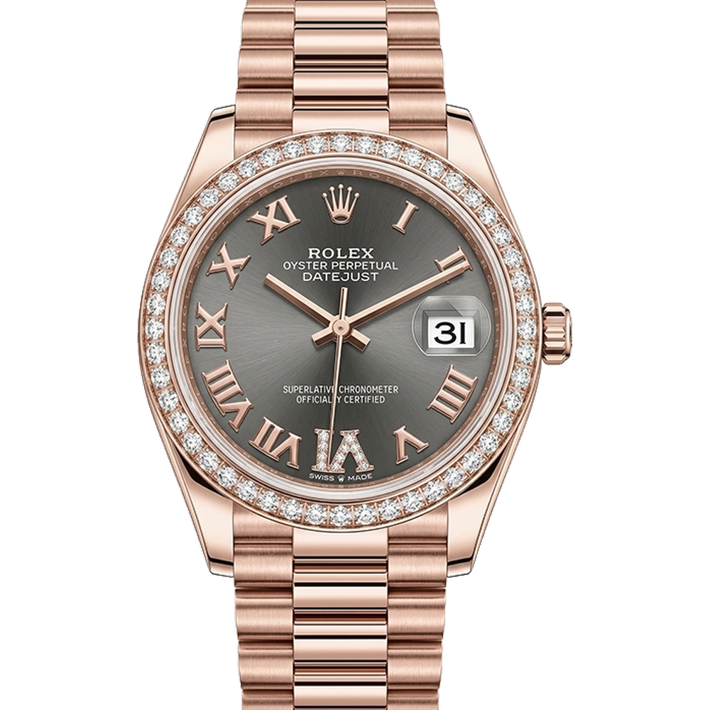 デイトジャスト31 278285RBR スレート ローマン VIダイヤプレジデントブレス