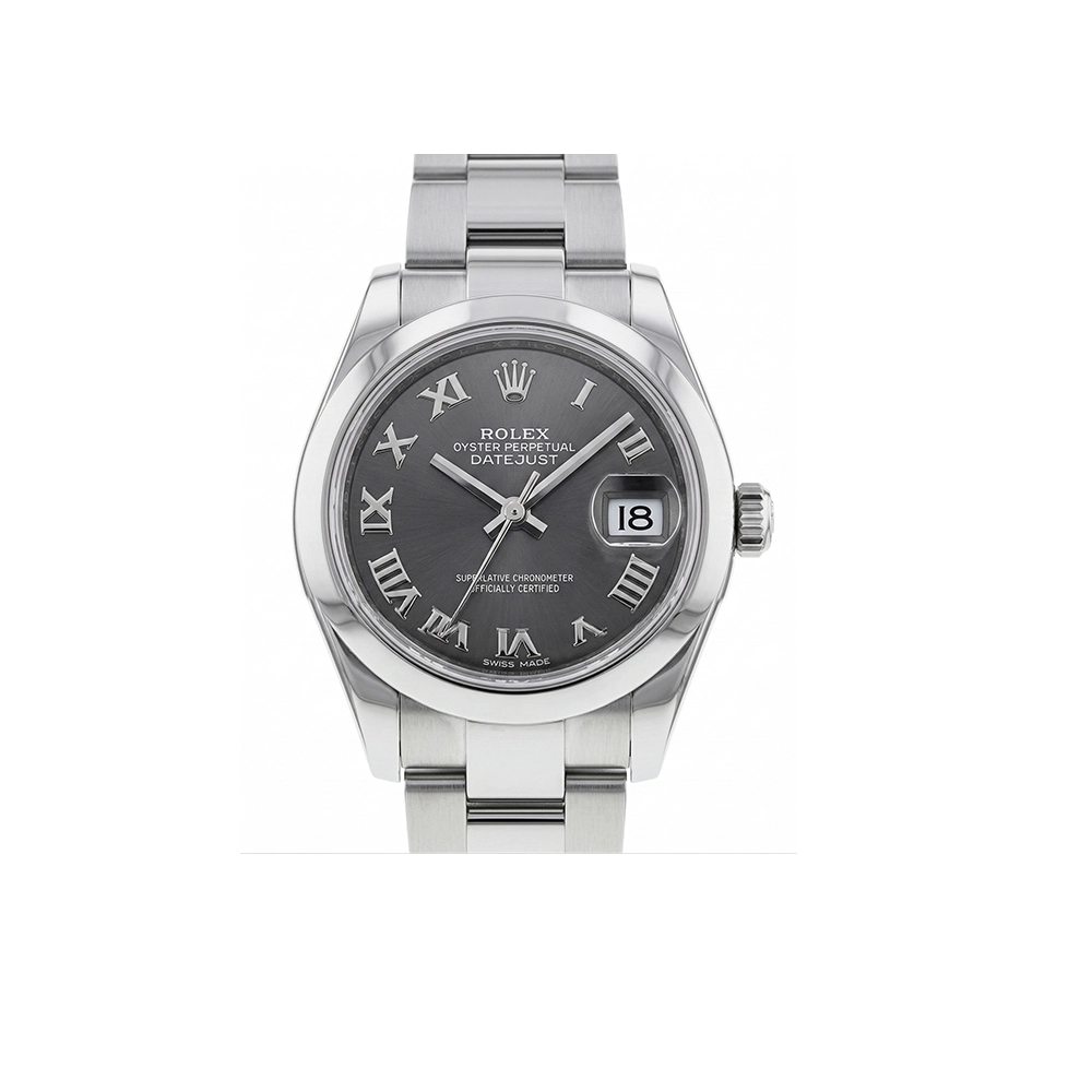 レディ デイトジャスト 28 279160 ダークグレー ローマン オイスターブレス