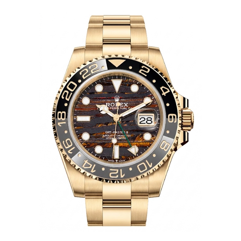 GMTマスターII 126718GRNR タイガーアイアン オイスターブレス