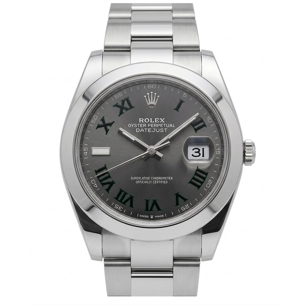 デイトジャスト41 126300 スレート ローマン オイスターブレス