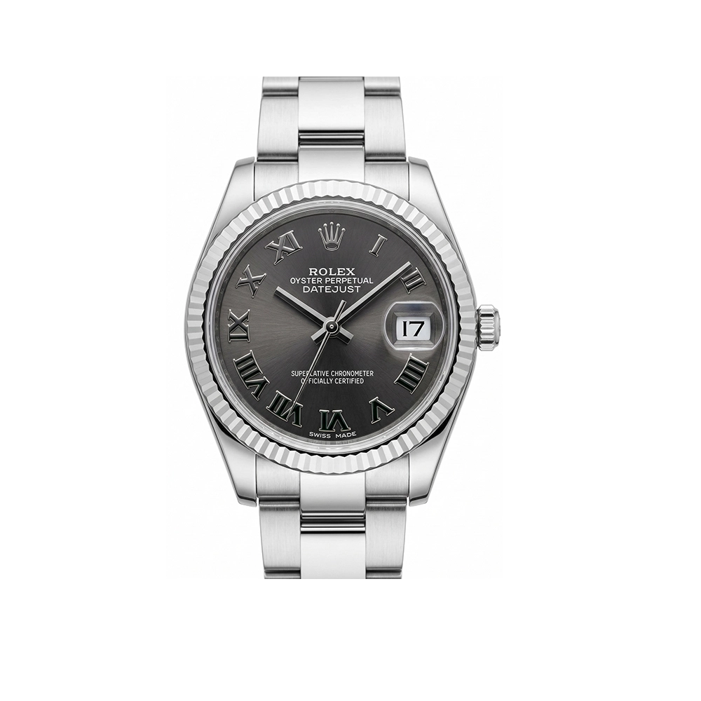 レディ デイトジャスト 28 279174 ダークグレー ローマン オイスターブレス